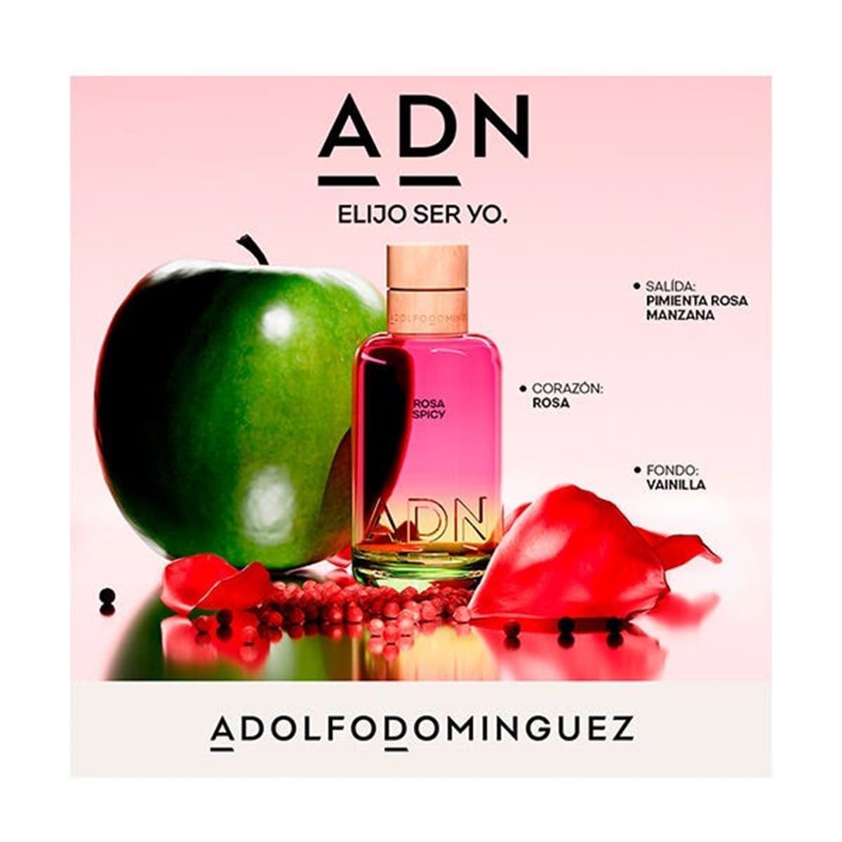 Adofo Dominguez Rosa Spicy 100ML Eau de Parfum - Imagen 3