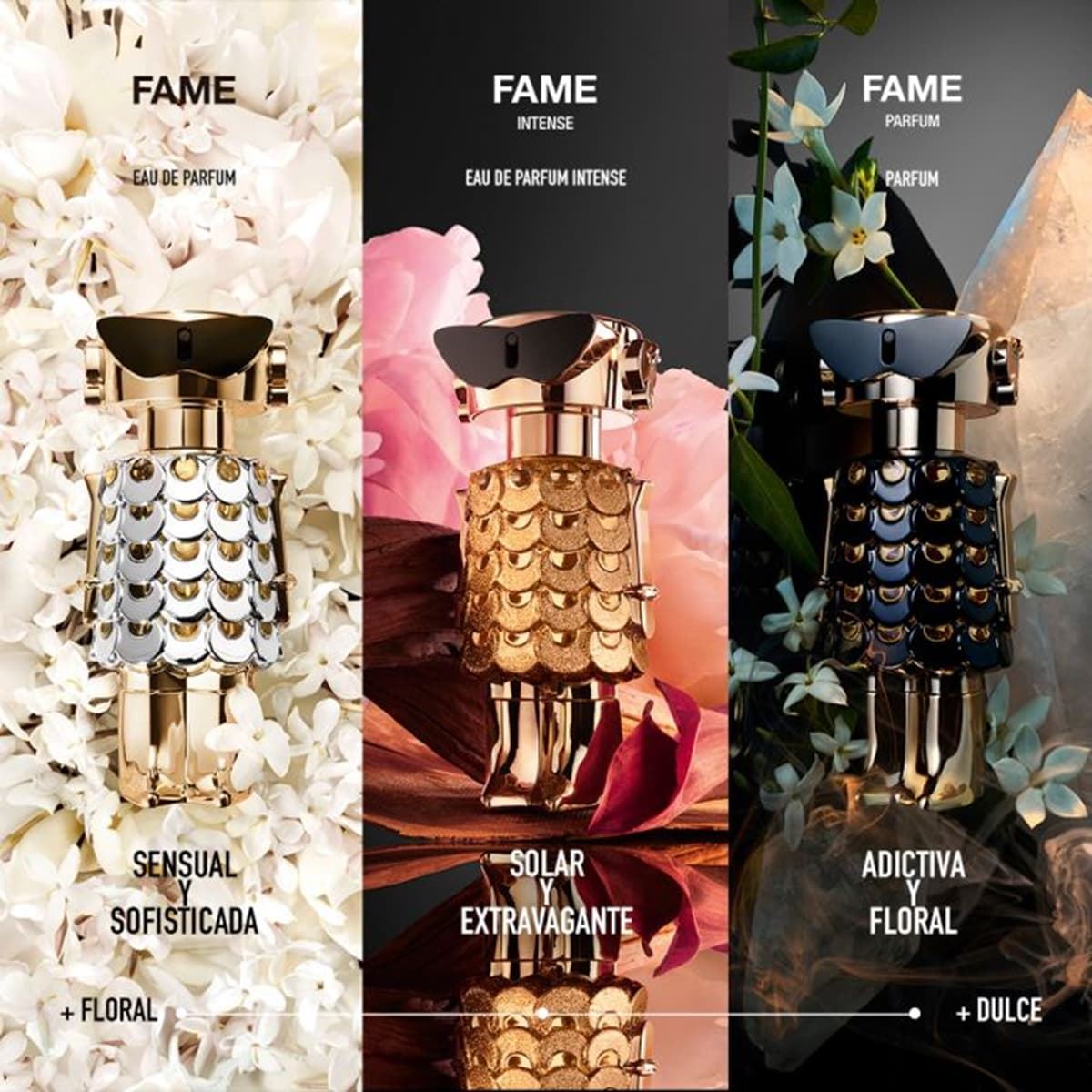 PACO RABANNE FAME PARFUM 80ML RECARGABLE - Imagen 3
