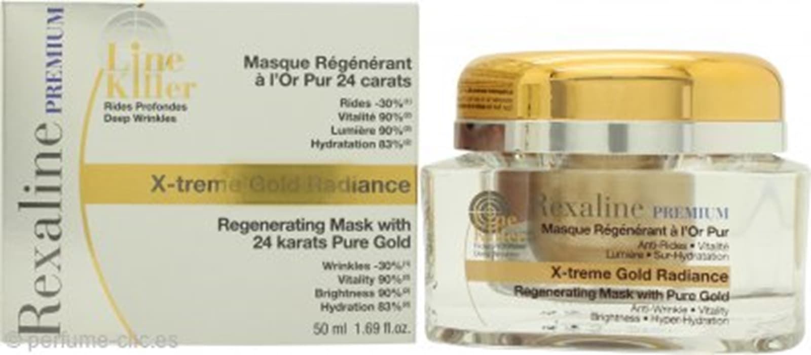 REXALINE X-Treme Gold Radiance Regenerating Face Mask 50ml - Imagen 1