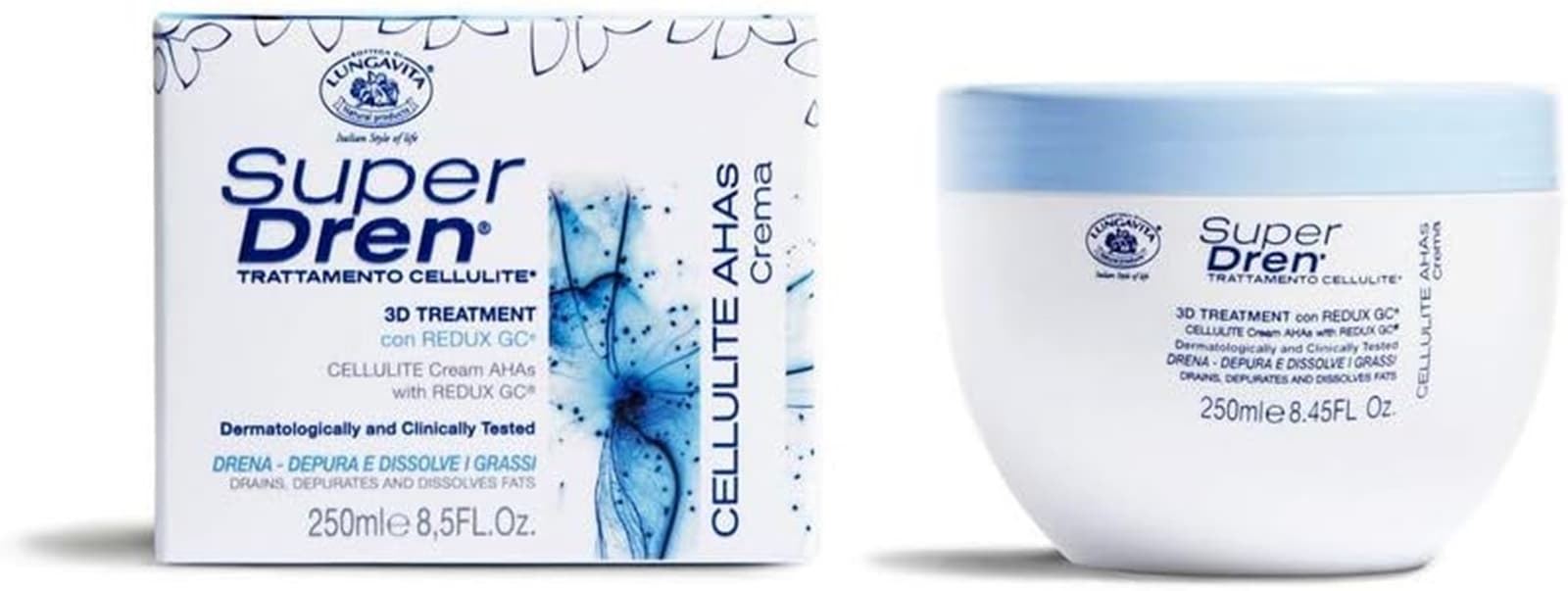 Superdren AHAs Crema anticelulítica 3D 250ml - Imagen 1